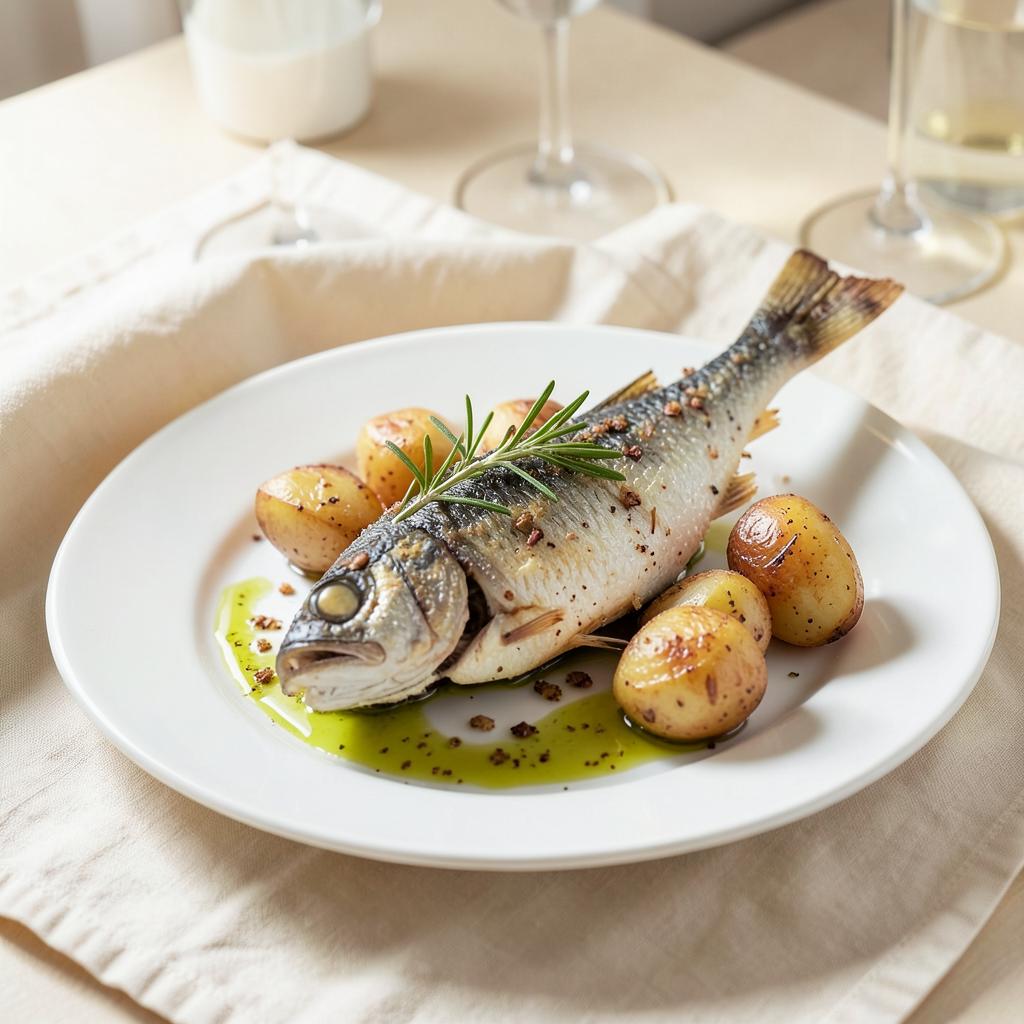 Bacalhau com Alecrim e Batatinhas