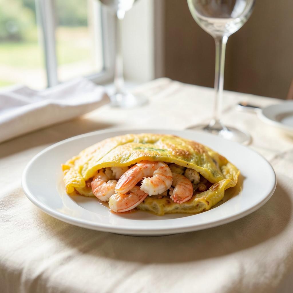 Omelete de Camarão